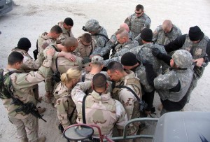 Soldiers Praying Mormon